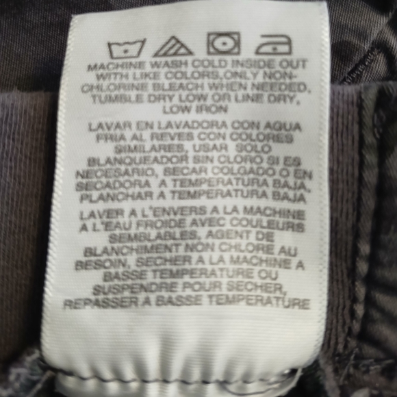 Lee Reguler Fit Camo Skort Mid Rise Size 20m Gray & Green - Picture 9 of 9